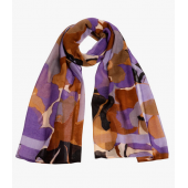 Xandres - SCARF_ART_FLOWER 65101-01-6300 - Wollen sjaal bloemenprint